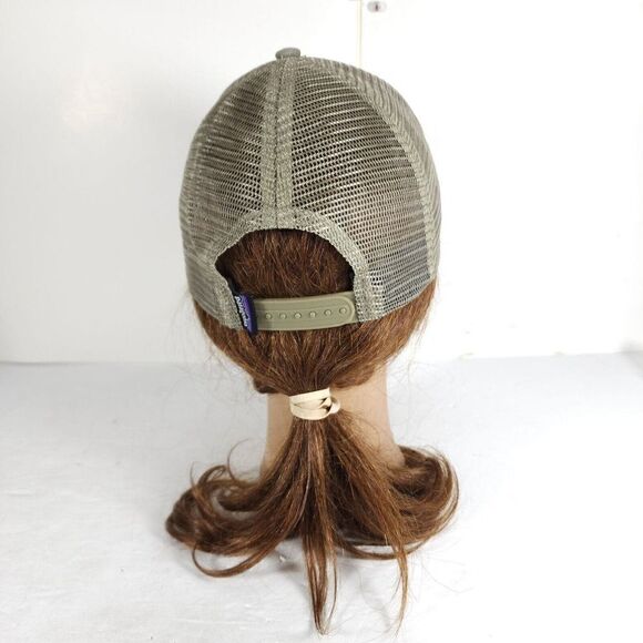 Patagonia Unisex Fitz Roy Trout OS Gray Adjustable Snapback Trucker Cap Hat - Picture 5 of 10